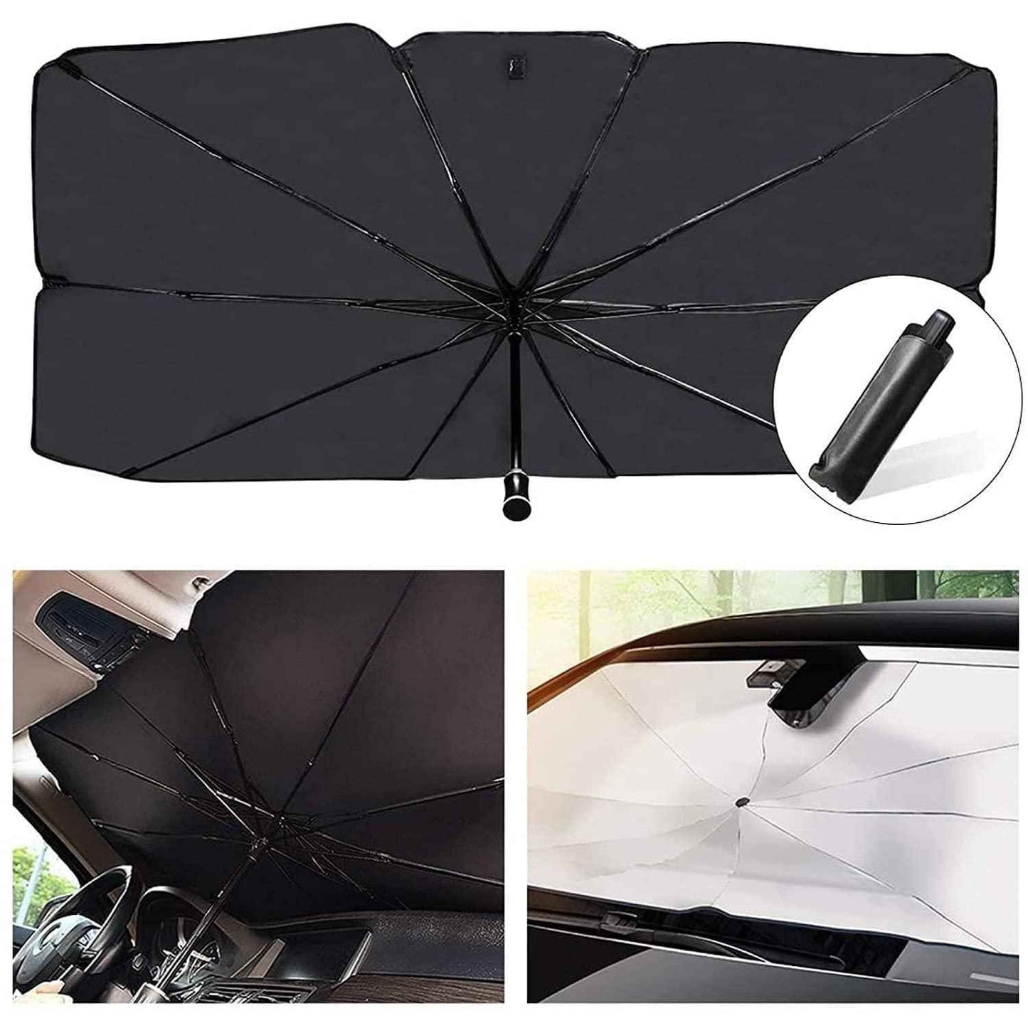 Car Windshield Sun Shade Umbrella for Ultimate UV Protection and Cooling