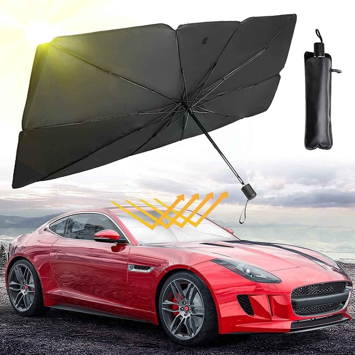 Car Windshield Sun Shade Umbrella for Ultimate UV Protection and Cooling