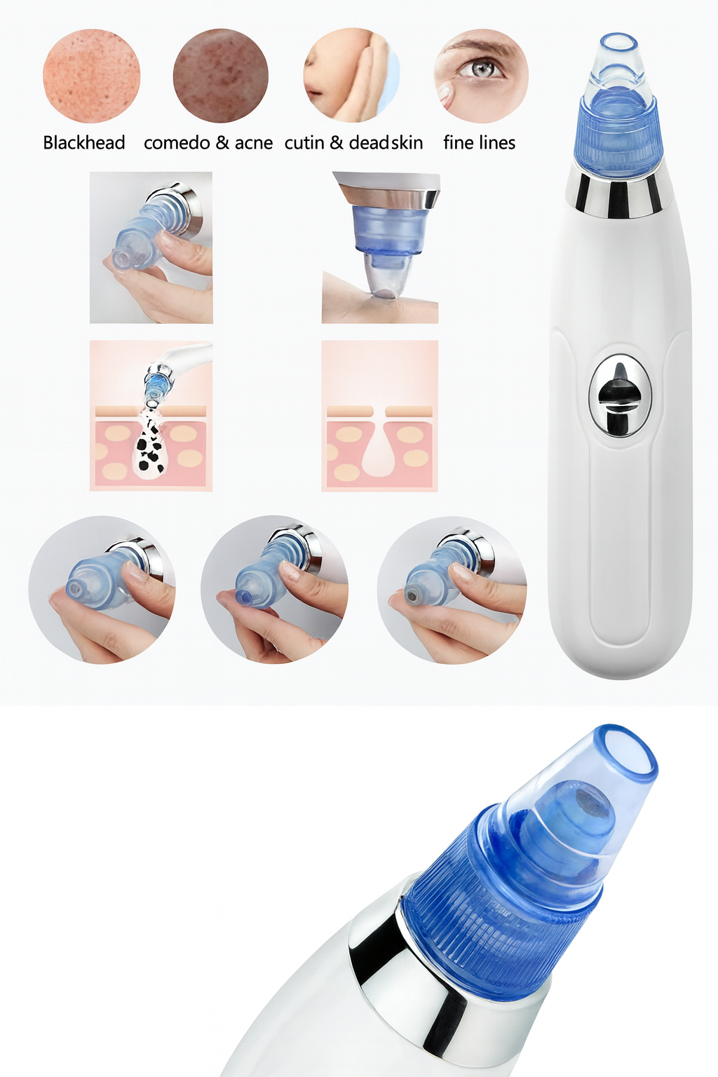 GlowClean Blackhead Remover - Effective Blackhead Extraction Tool for Clear Skin - ADVANCED PLAN STORE